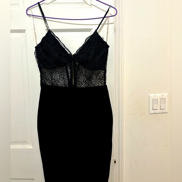 Black dress, Size M , Night Dress ,pretty good for this holiday season . - Picture 1 of 3